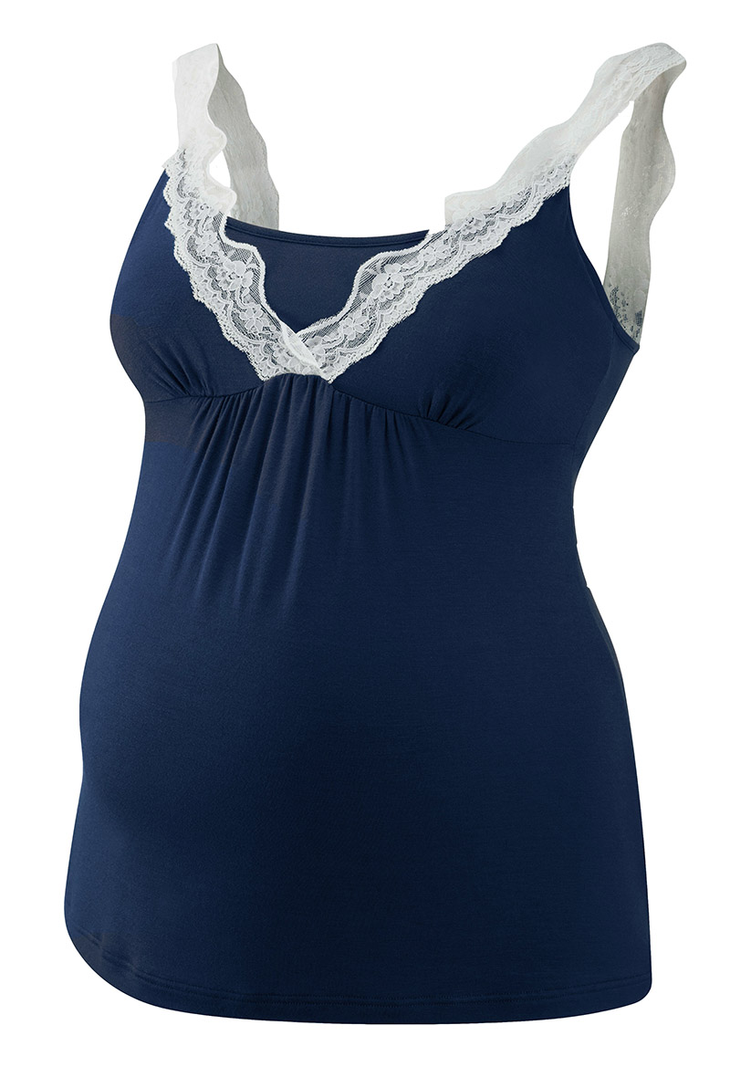 019-LC33-06 | lace cami | navy